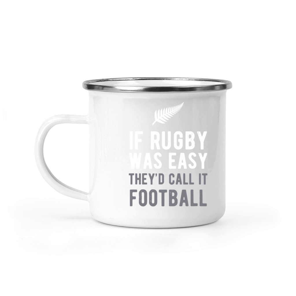 Funny Rugby Silver Fern Football New Zealand NZ Sp Camping Mug