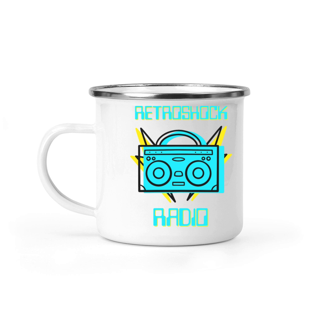 Retro Shock Radio Old School Music Camping Mug