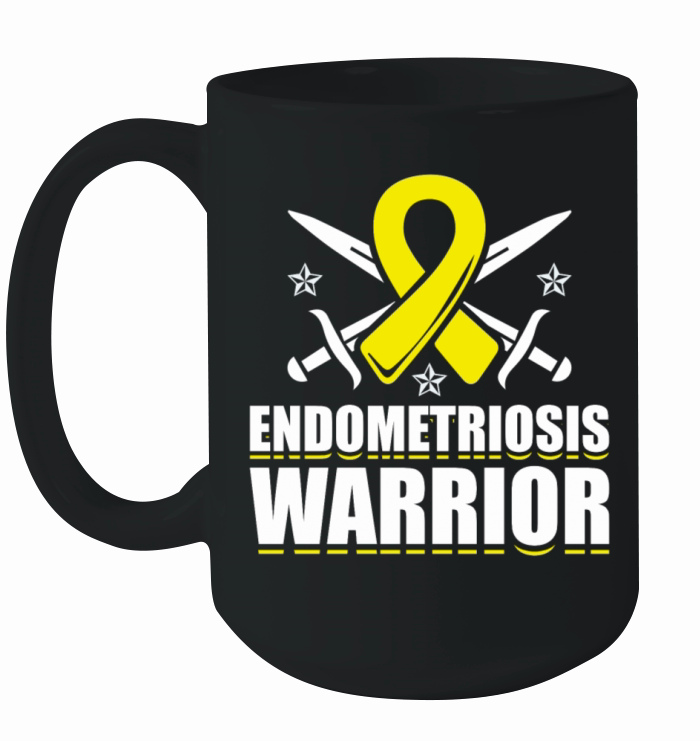 Endometriosis Warrior Endo Fighter Uterus Removal Ceramic Mug