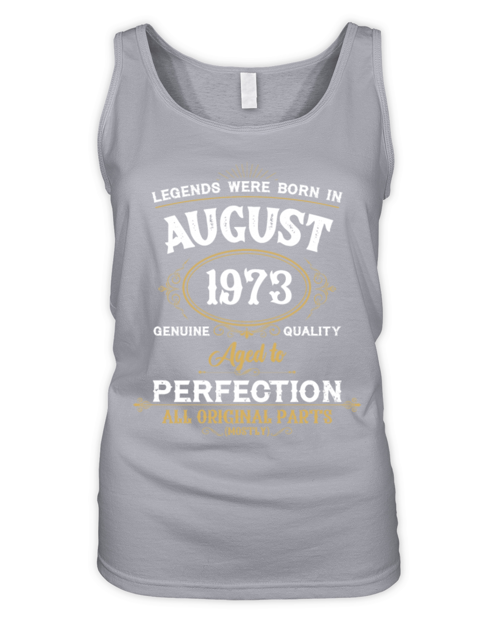 Legends Were Born In August 1973 Organic Women's Tank Top