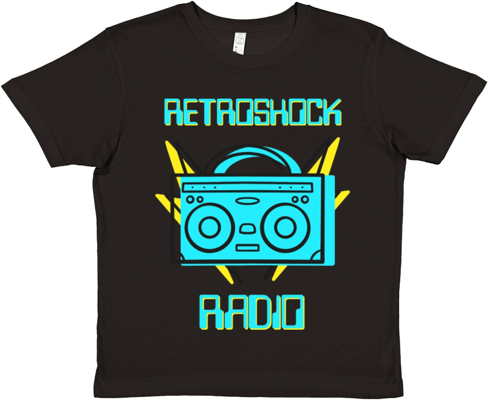 Retro Shock Radio Old School Music Premium Kids Crewneck T-shirt