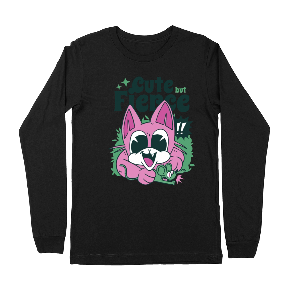 Cute Pink Cat Premium Long Sleeve