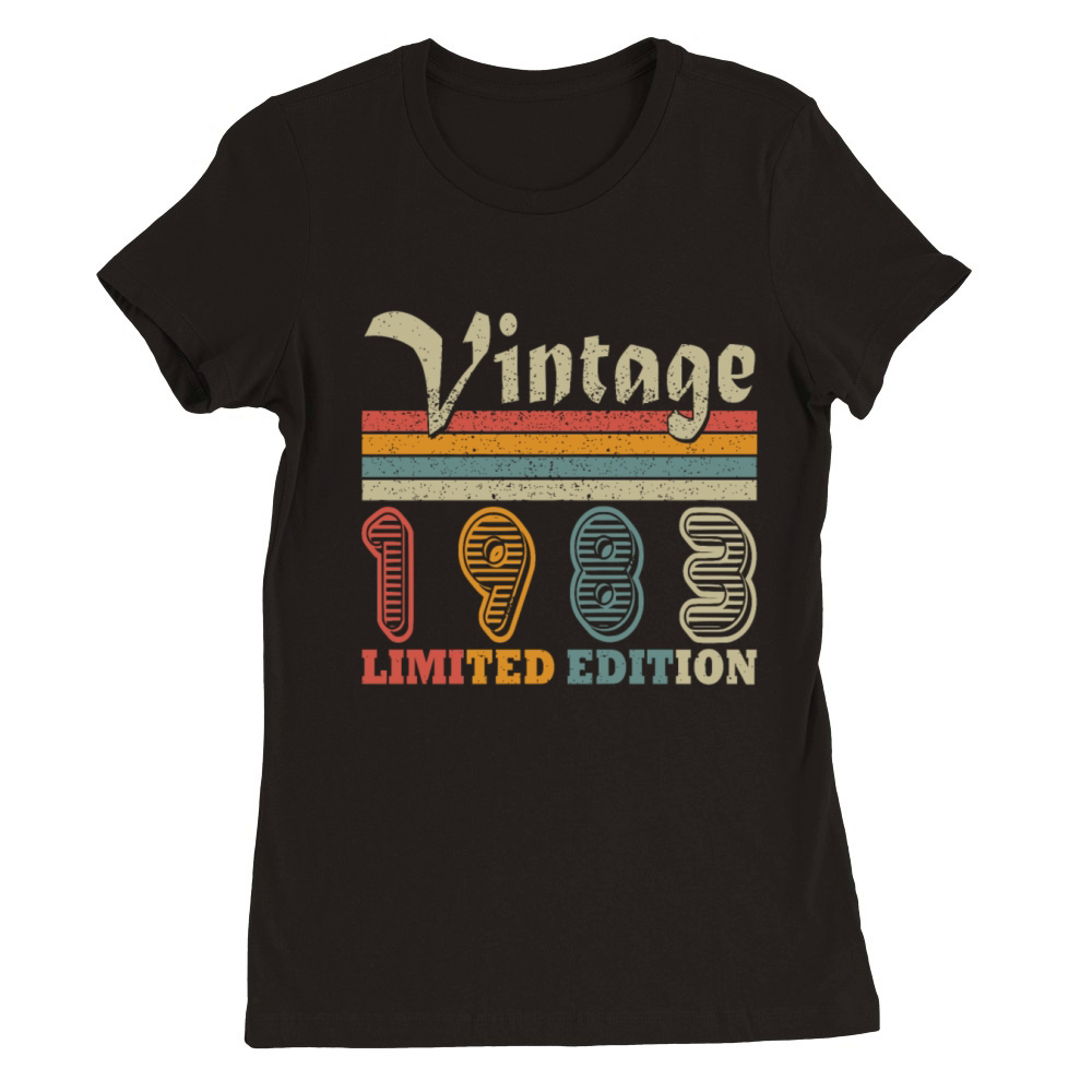 Vintage 1983 Original Premium Womens Crewneck T-shirt