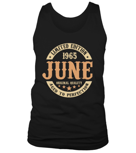 June 1965 Vintage Birthday Present Tank Top Unisex