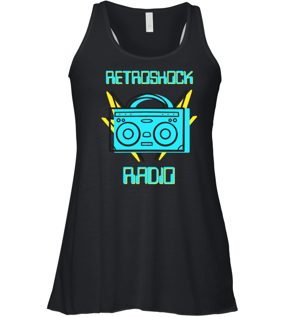 Retro Shock Radio Old School Music Women's Flowy Tank Top