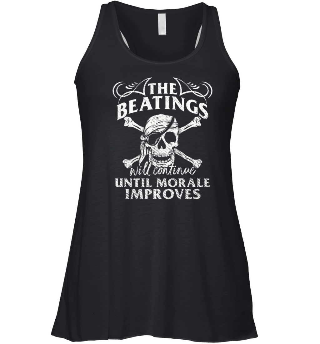 The Beatings Will Continue il Morale Improves Women's Flowy Tank Top