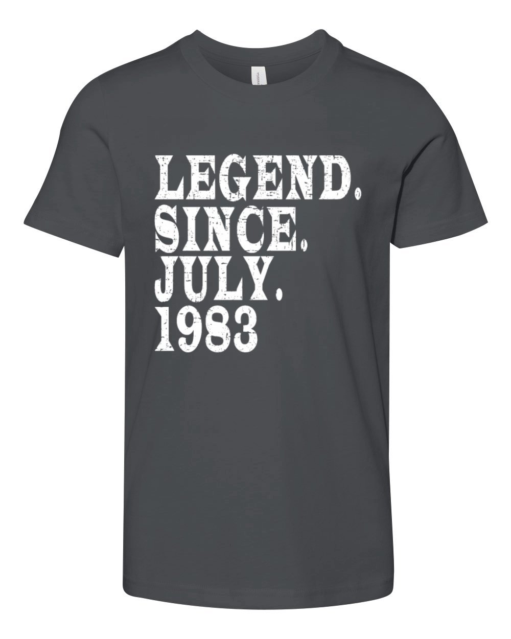 July 1983 Anniversary 1983 Legends July Youth Unisex Jersey Tee