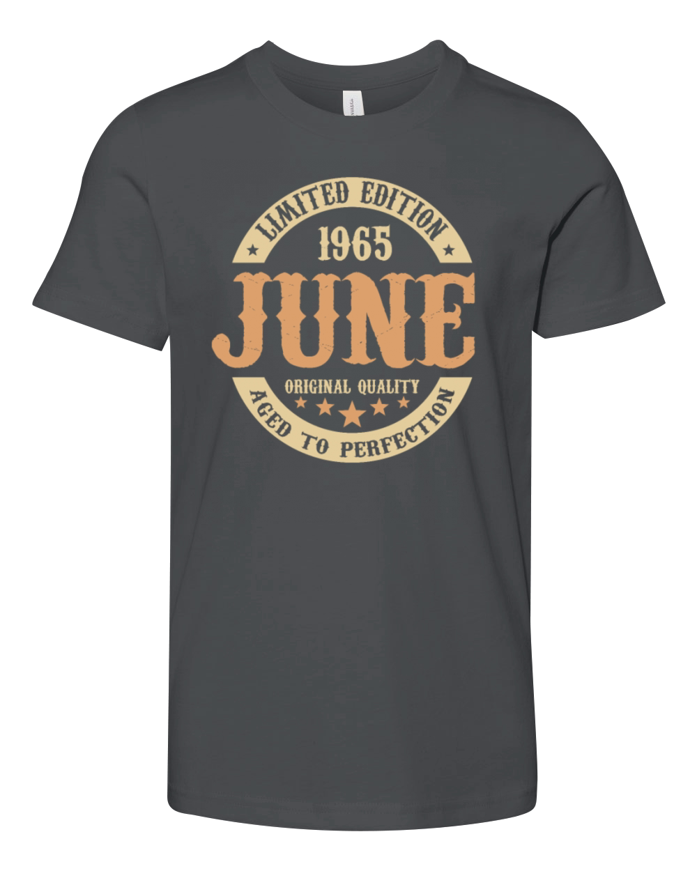 June 1965 Vintage Birthday Present Youth Unisex Jersey Tee