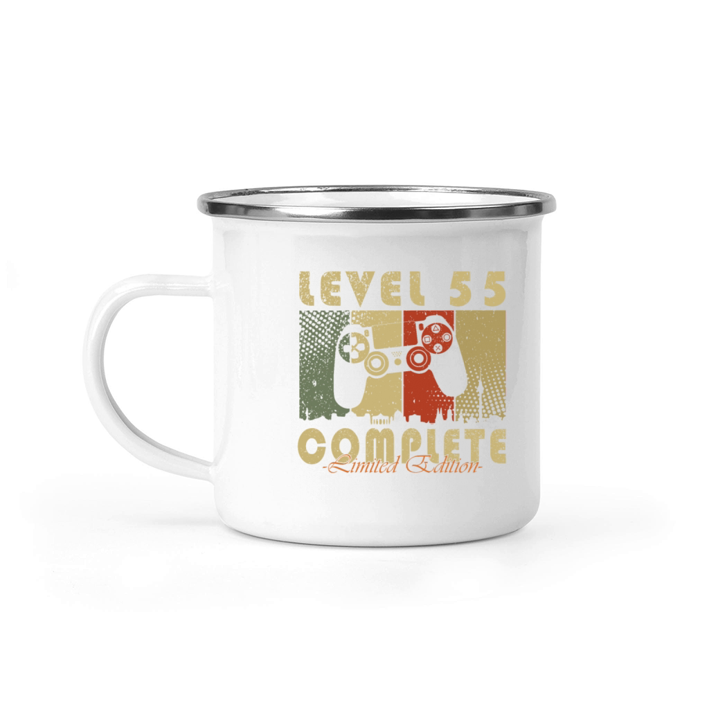 55 Birthday Level 55 Complete 55 Years Gift Camping Mug