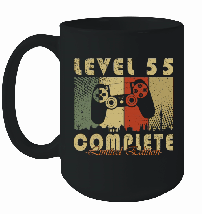 55 Birthday Level 55 Complete 55 Years Gift Ceramic Mug