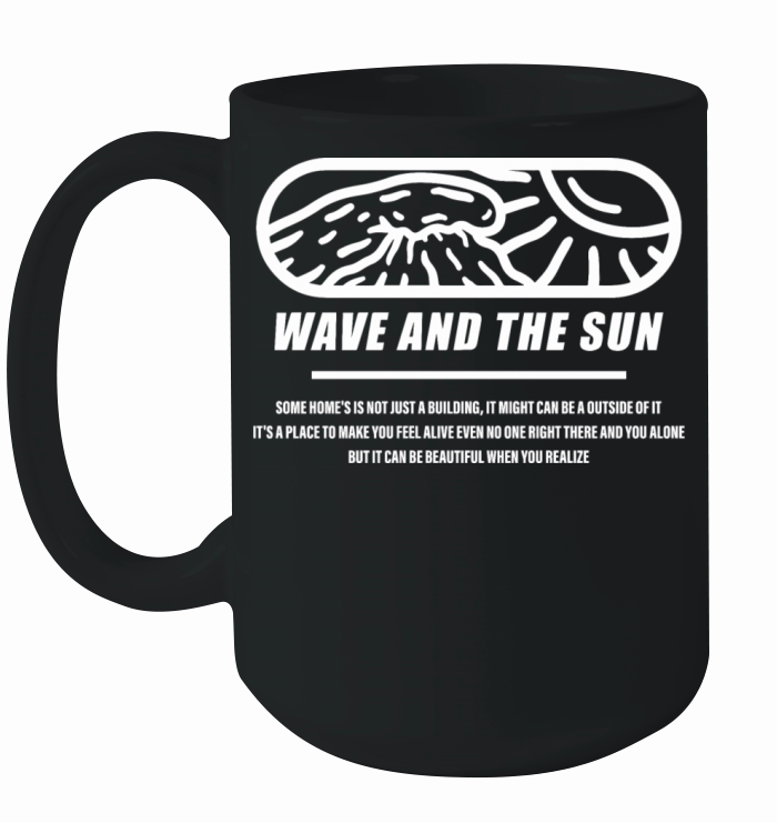 Wave And The Sun Ceramic Mug
