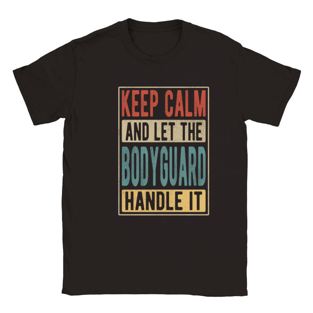 Bodyguard Retro Gift Classic Kids Crewneck T-shirt