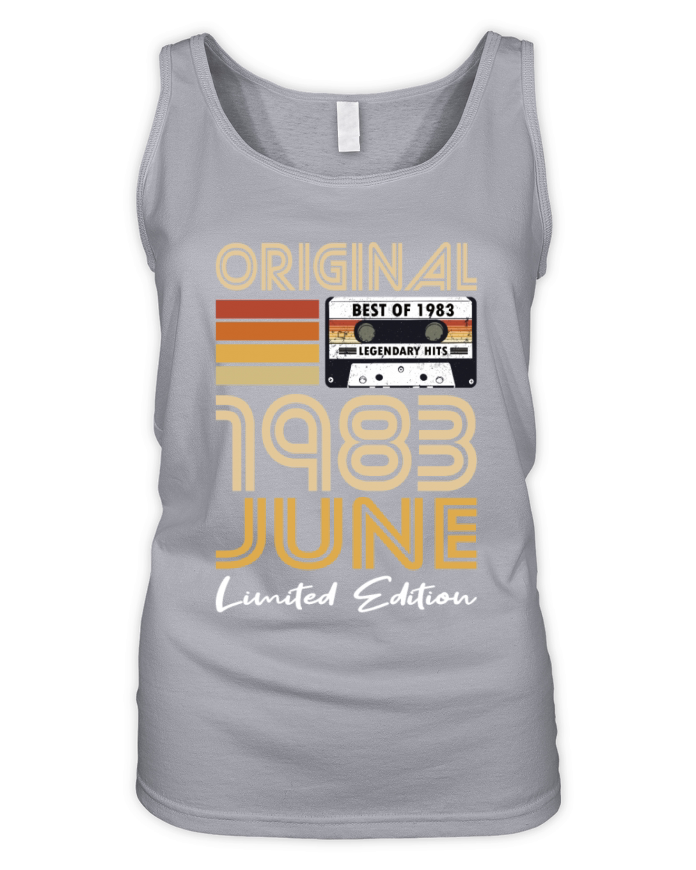 40th birthday june 1983 original 1983 Organic Women's Tank Top