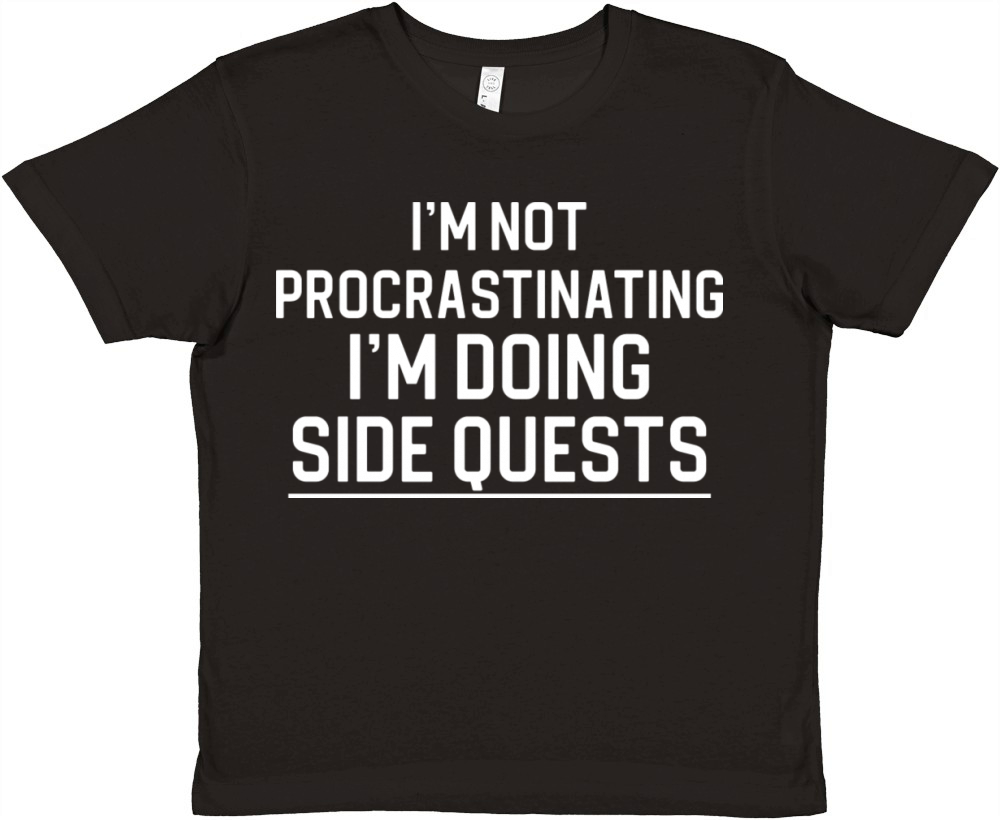 Funny Gamer Procrastinating I m Not Premium Kids Crewneck T-shirt