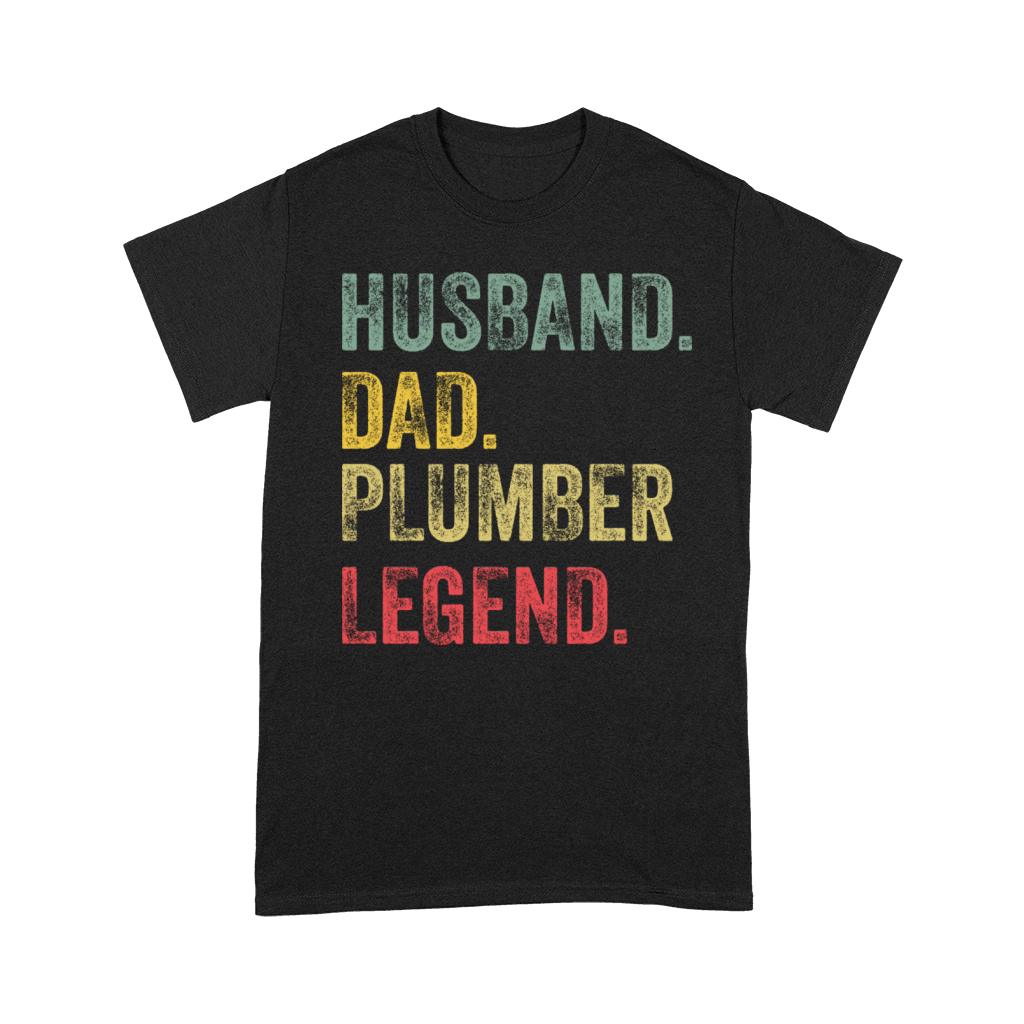 Husband Dad Drummer Legend Retro Vintage Premium T-shirt