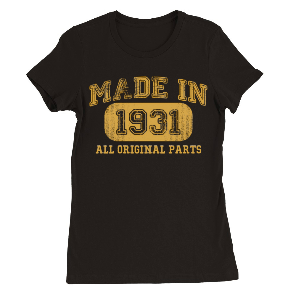 Made In 1931 89 89th Premium Womens Crewneck T-shirt