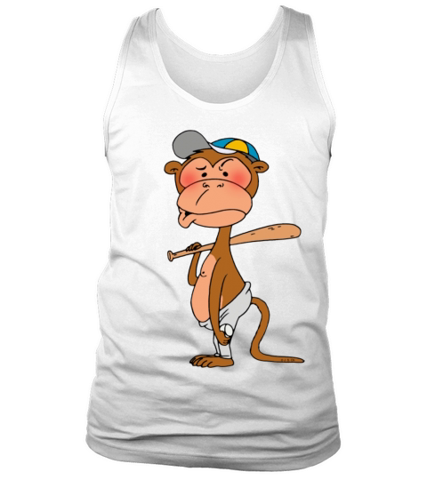 Cool Baseball Monkey Tank Top Unisex