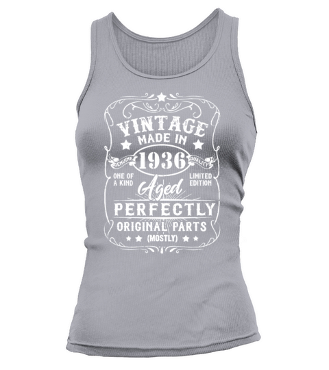 Vintage Made In 1936 Retro Classic 85th Birthday D Tank top Woman