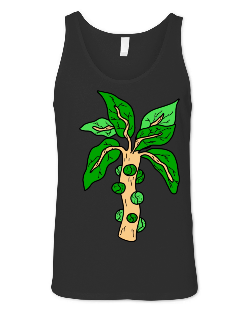Cool Brussels Sprouts Illustration Unisex Jersey Tank