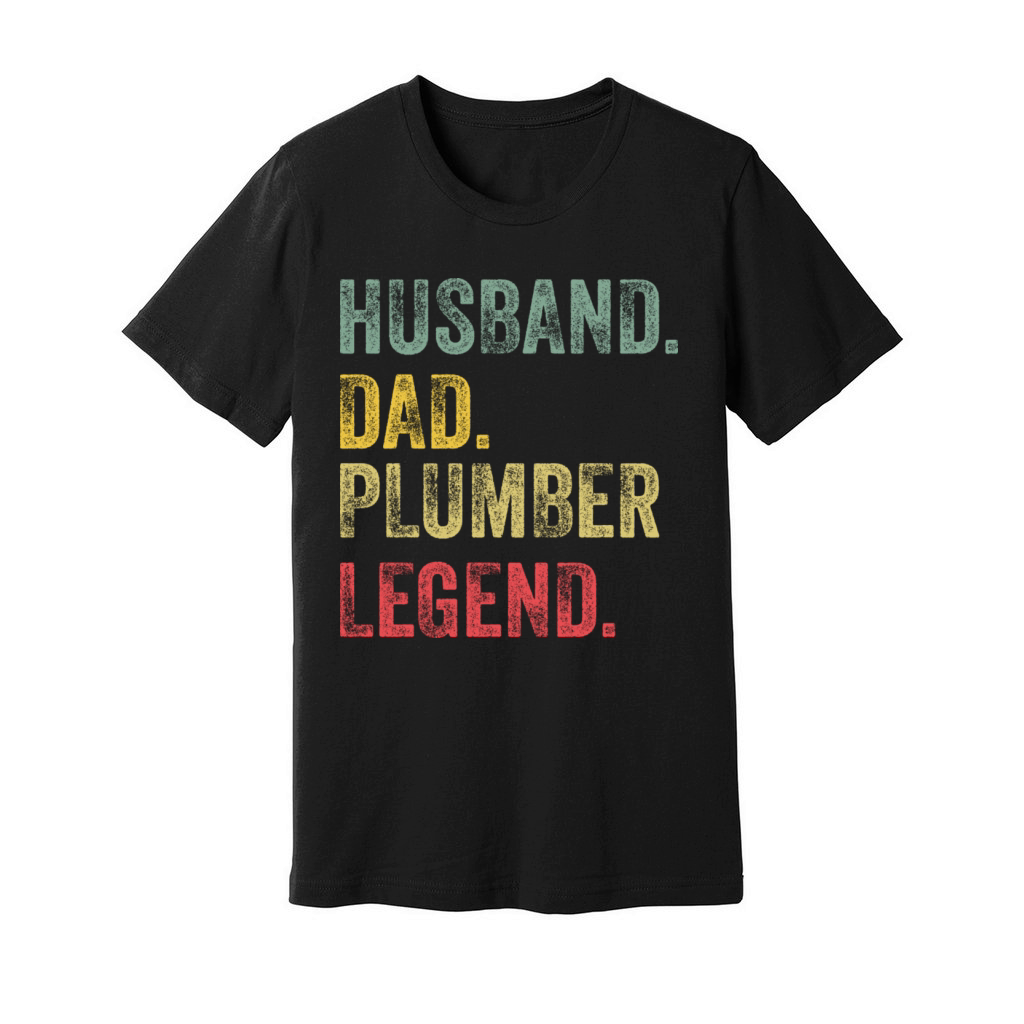 Husband Dad Drummer Legend Retro Vintage Unisex Jersey Tee