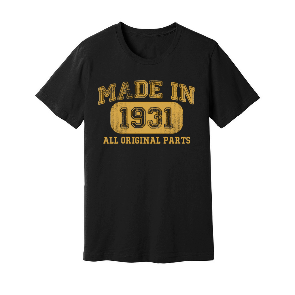 Made In 1931 89 89th Unisex Jersey Tee