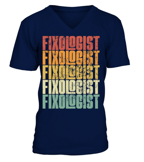 Vintage Handyman Fixologist V-Neck T-shirt
