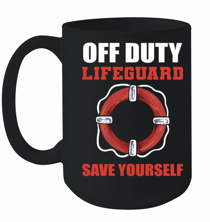 Off Duty Lifeguard Beach Attendant Gift Ceramic Mug