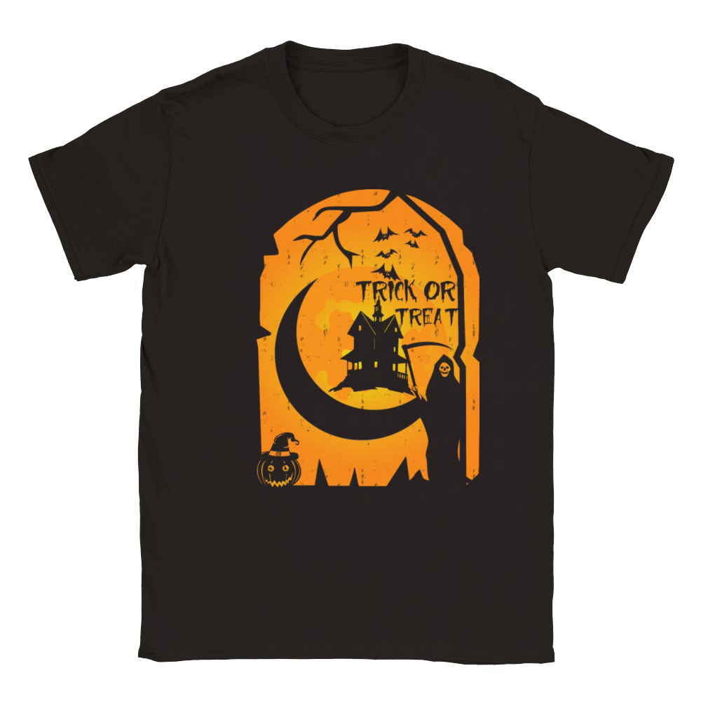 Trick Or Treat Classic Kids Crewneck T-shirt