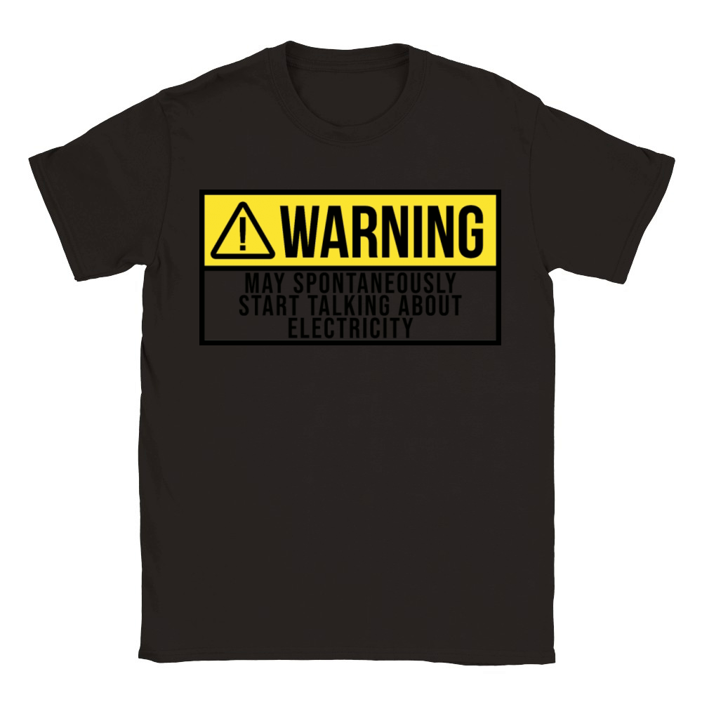 Warning Electrician Classic Kids Crewneck T-shirt