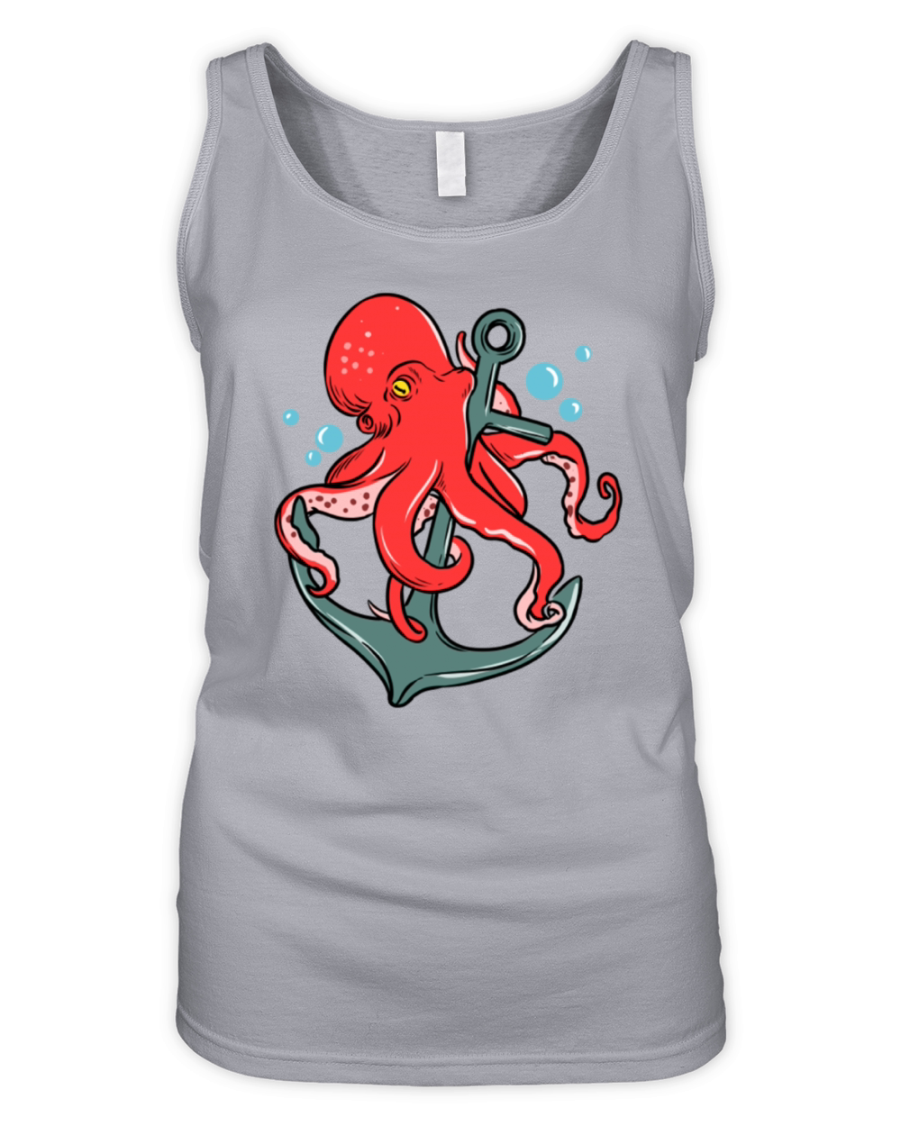 Octopus Anchor for Octopus Lover Organic Women's Tank Top