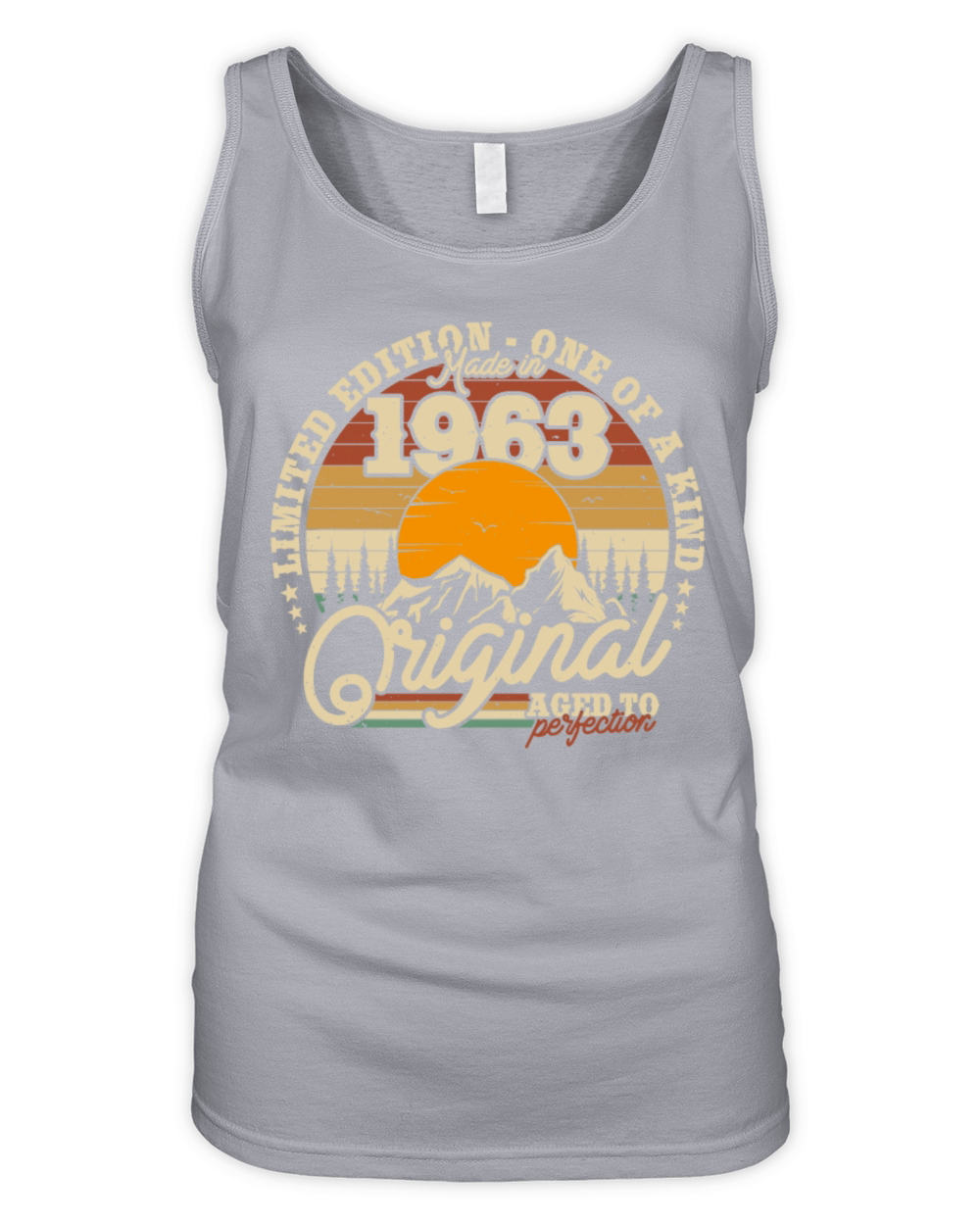 Vintage 1963 Birthday Gift Organic Women's Tank Top