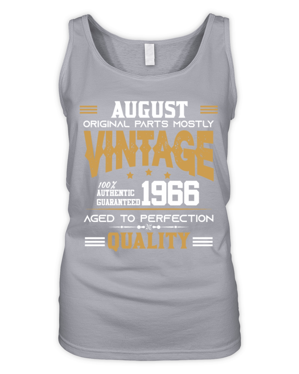 Vintage Aged To Perfection August 1966 Organic Women's Tank Top