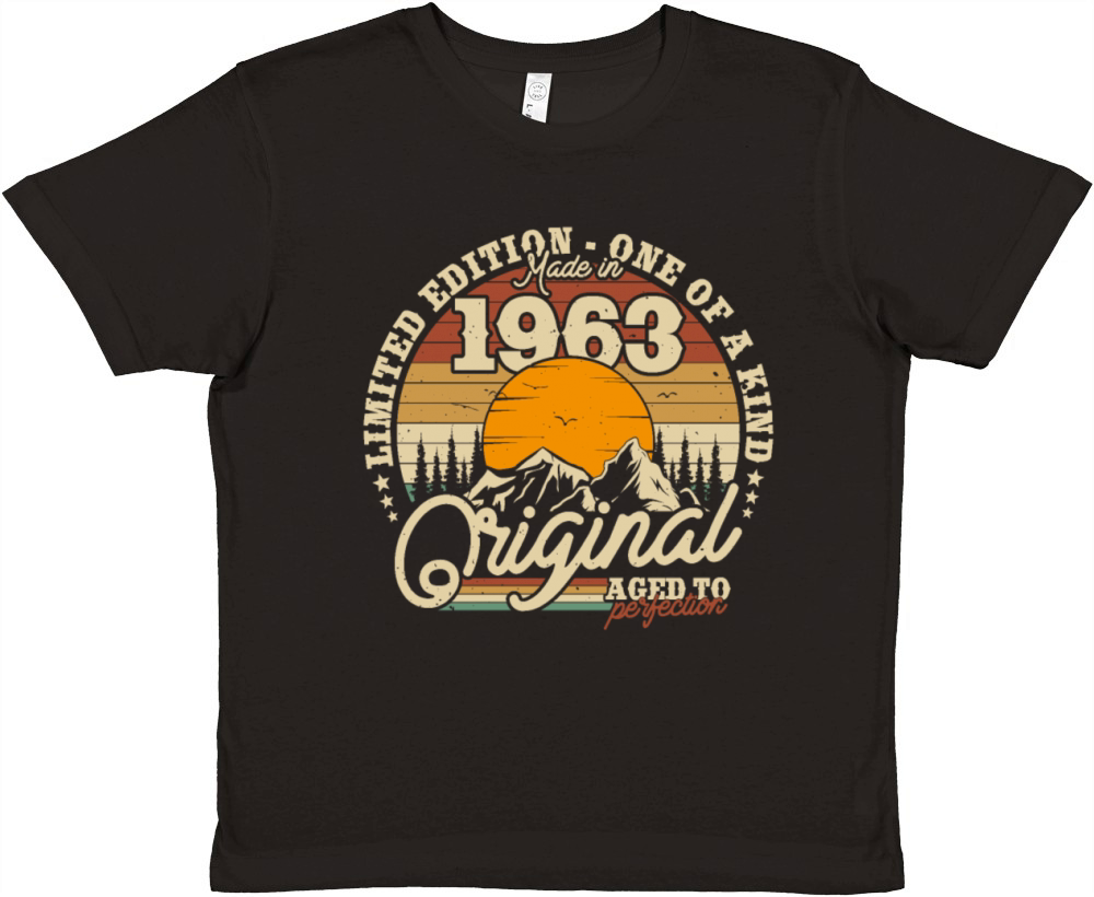 Vintage 1963 Birthday Gift Premium Kids Crewneck T-shirt