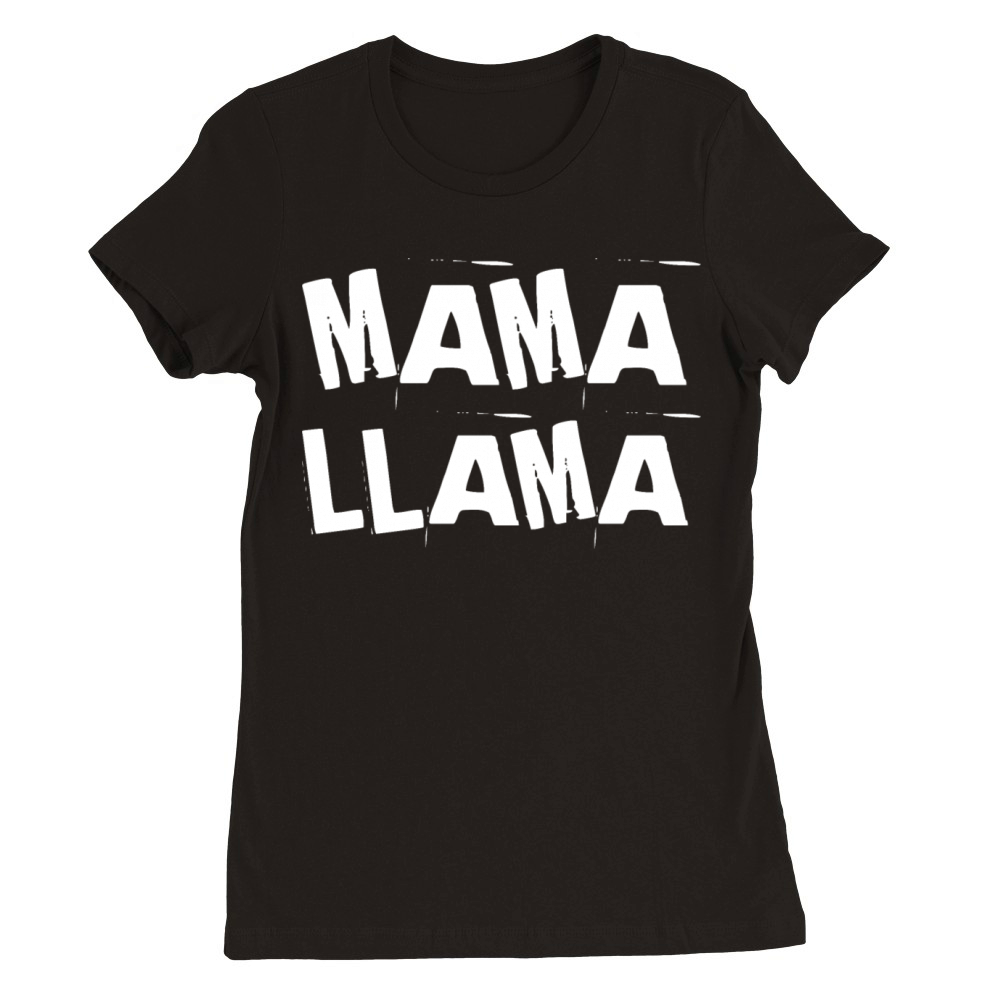 mama llama Premium Womens Crewneck T-shirt