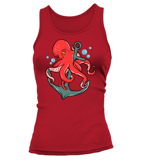 Octopus Anchor for Octopus Lover Tank top Woman