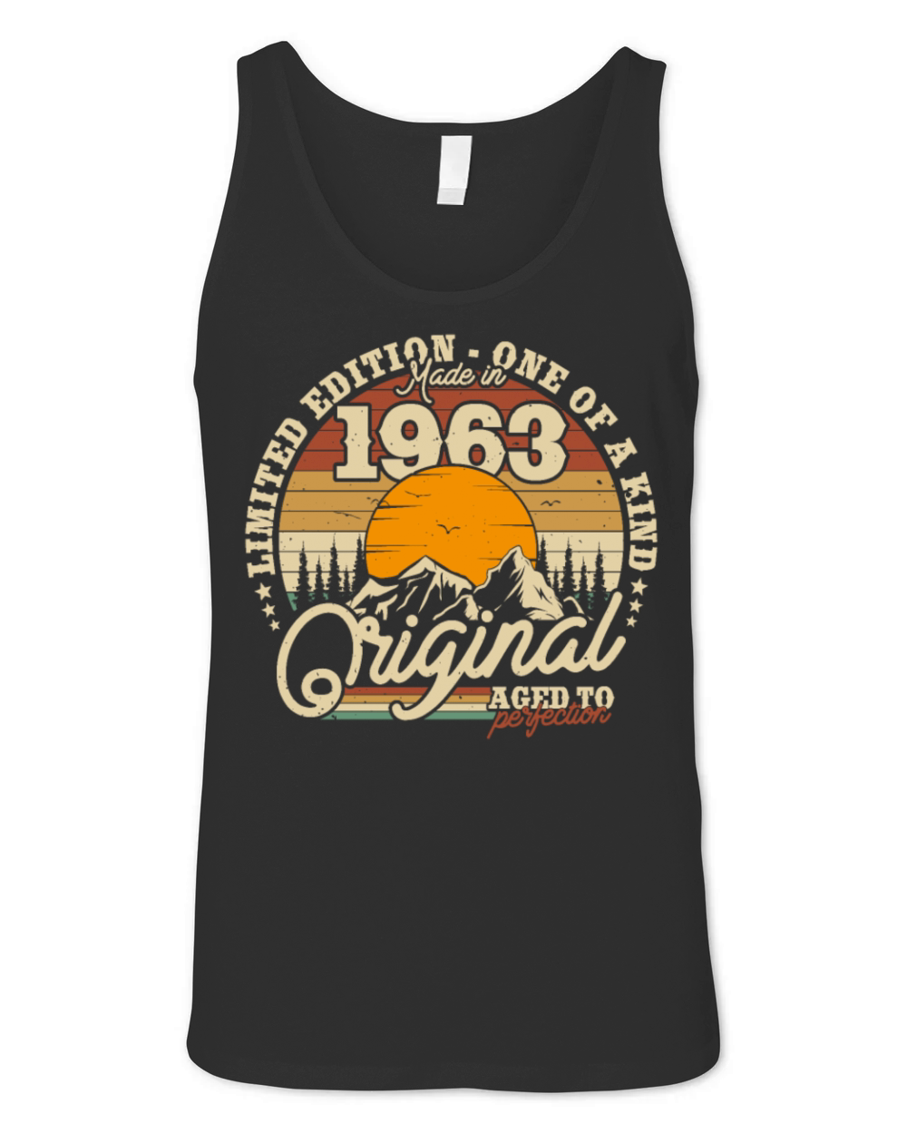 Vintage 1963 Birthday Gift Unisex Jersey Tank