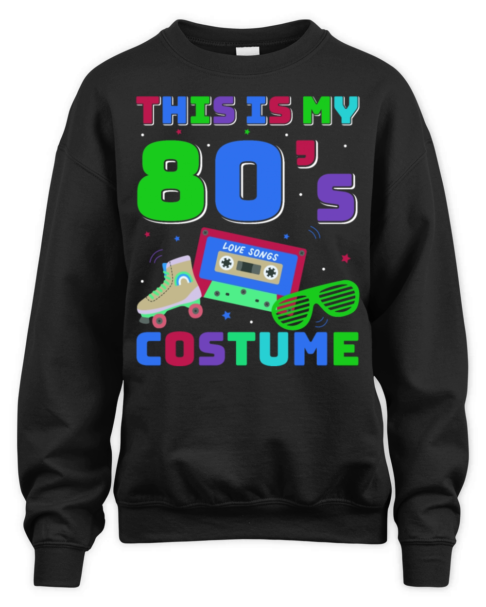 80s Retro Costume Theme Party Costume 90s Party Unisex Premium Crewneck Sweatshirt