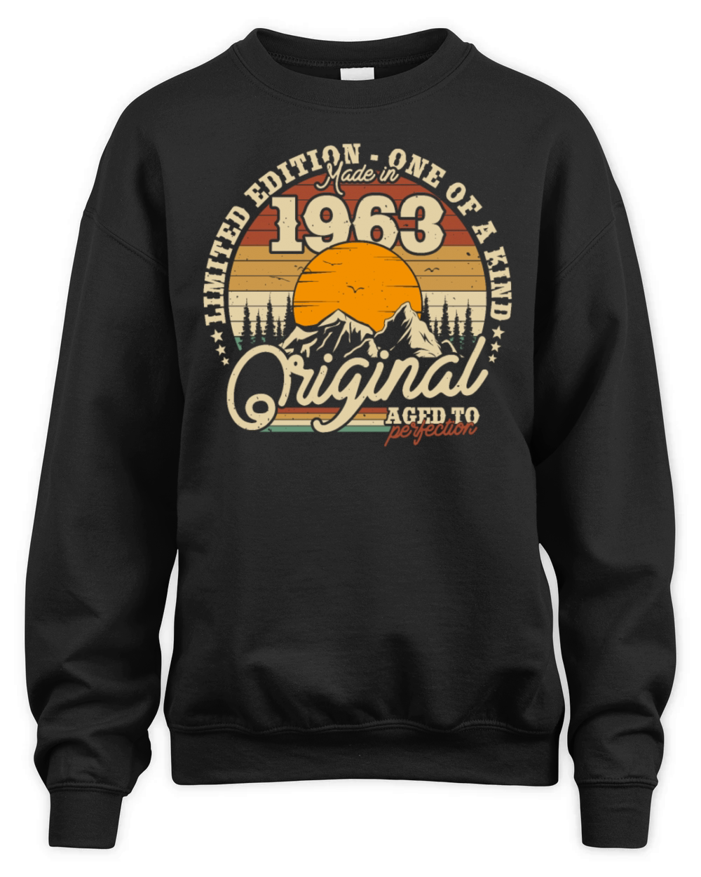 Vintage 1963 Birthday Gift Unisex Premium Crewneck Sweatshirt