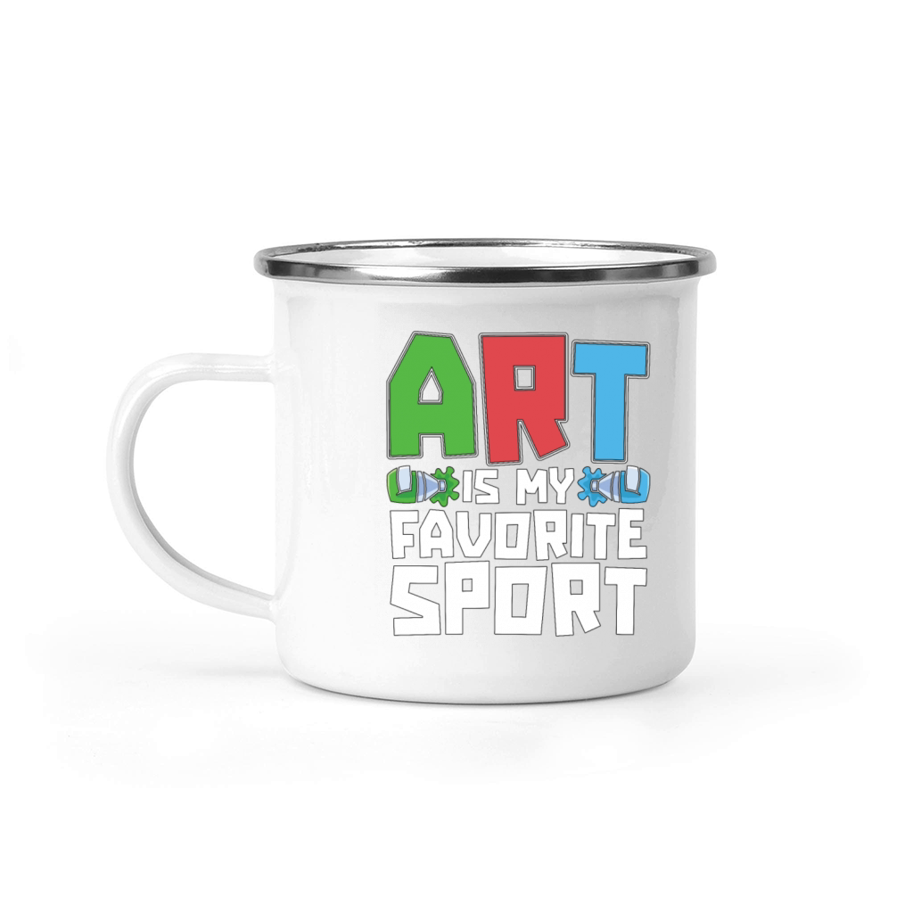 Painter Art Is My Favorite Sport Loves Paint Brush Camping Mug