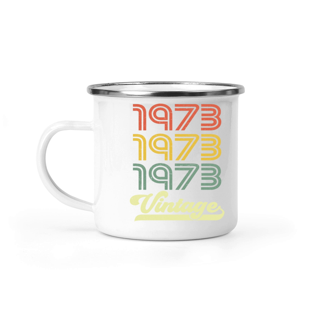 Vintage 1973 - 50th Birthday Classic Born 1973 Camping Mug