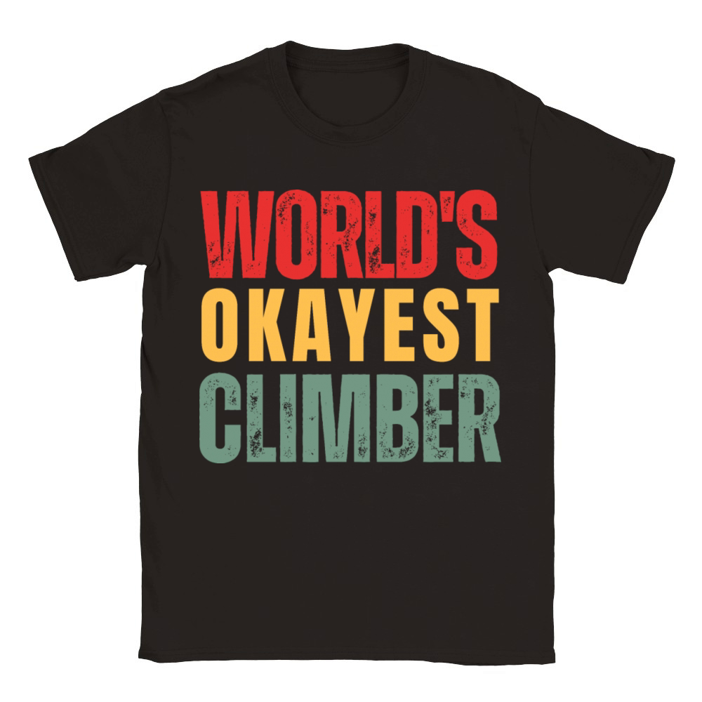 Worlds Okayest Climber Classic Kids Crewneck T-shirt