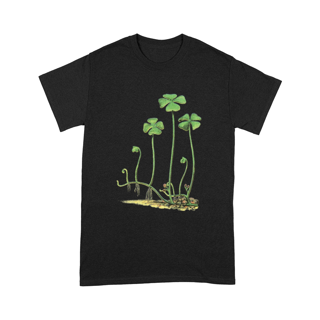 Grow Your Own Way Clover Shamrock Floral Logo Comfort T-shirt