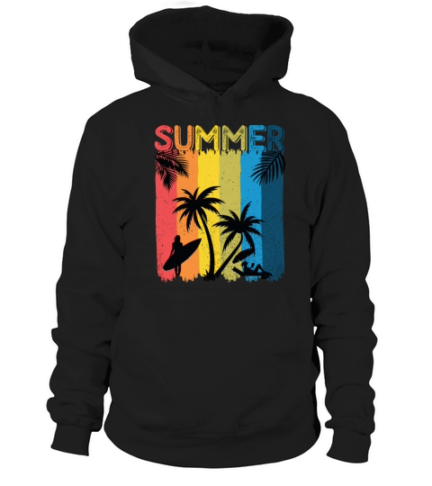 Summer vintage palm Hoodie Unisex