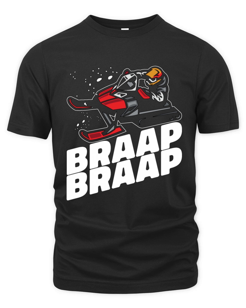 Snowmobile Racing Braap Braap Winter Sports Snow Organic Unisex T-shirt