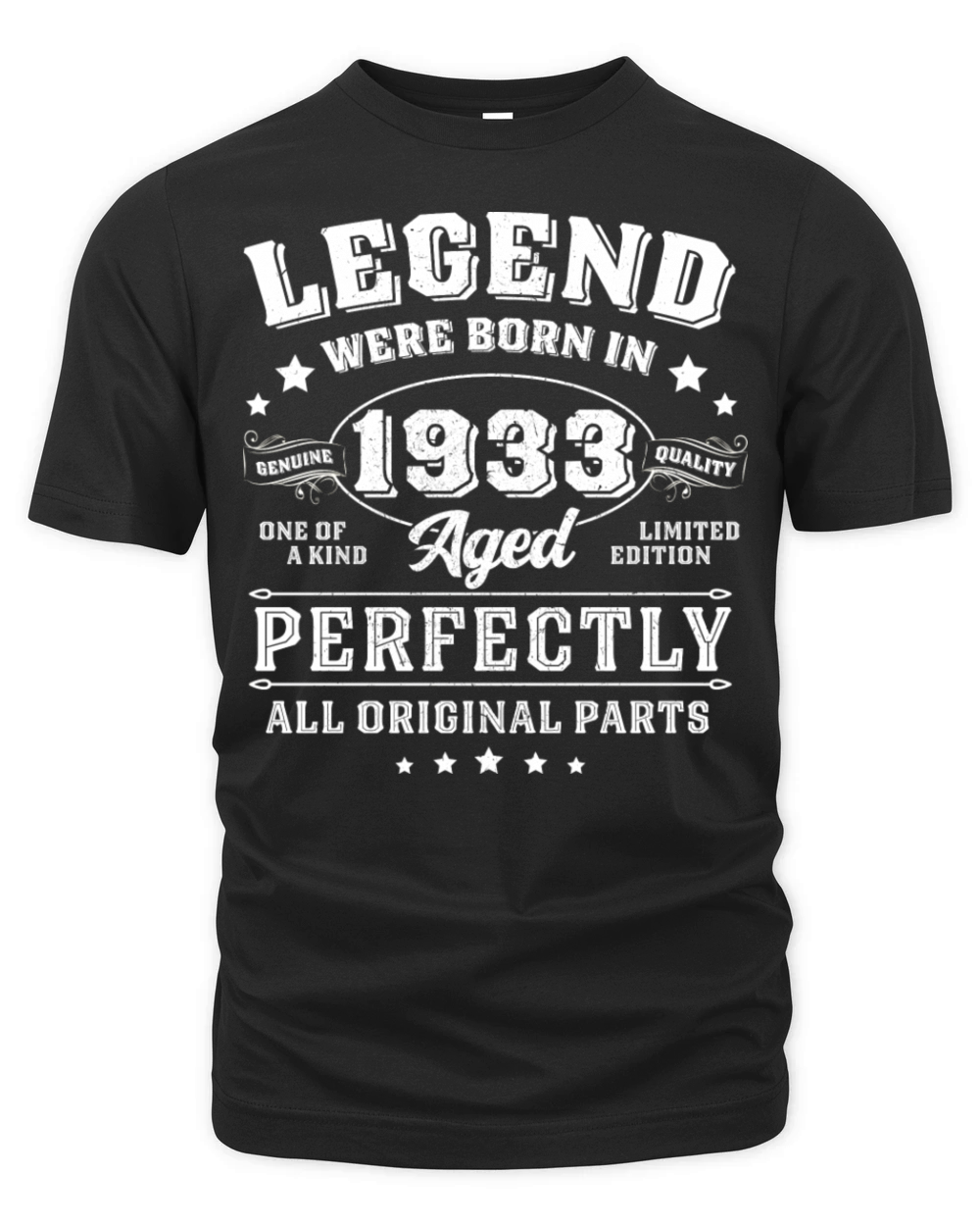 Vintage 1933 Limited Edition 90 Year Old Organic Unisex T-shirt