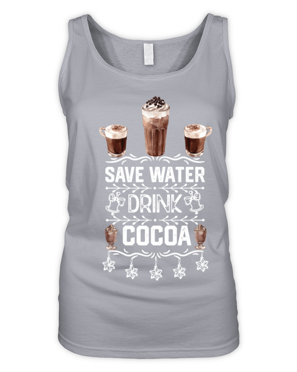 Christmas Hot Choclate Funny Quotes Saver Water Organic Women's Tank Top