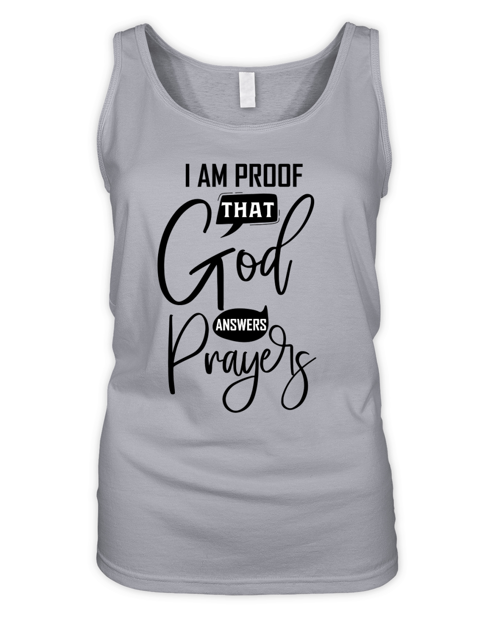 Im proof that God answers prayers Organic Women's Tank Top
