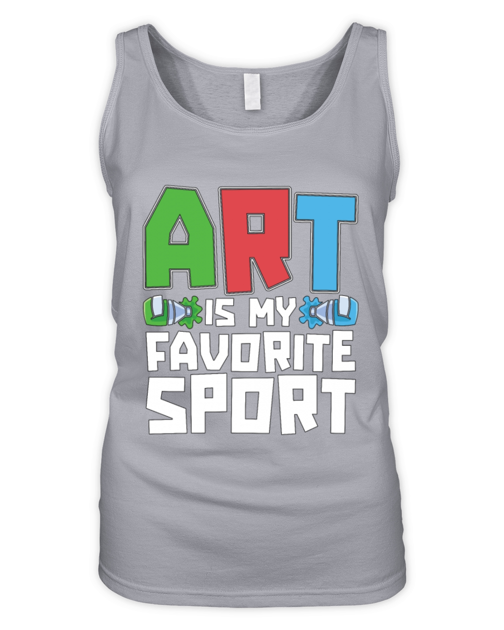 Painter Art Is My Favorite Sport Loves Paint Brush Organic Women's Tank Top