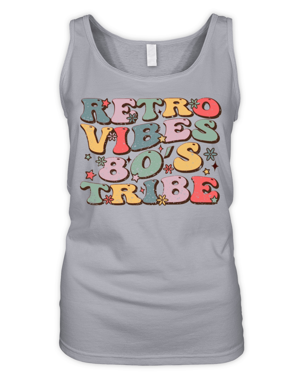 Retro Vibes 80s Tribe Organic Women's Tank Top