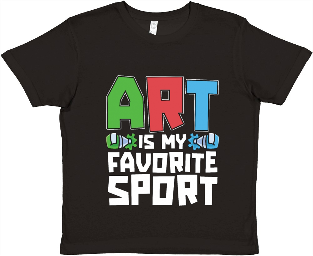 Painter Art Is My Favorite Sport Loves Paint Brush Premium Kids Crewneck T-shirt